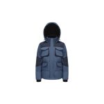Universal Traveller Hooded Puffer Jacket - Navy Blue