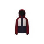 Universal Traveller Hooded Puffer Jacket - Red Navy