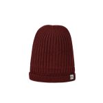 Ribbed Knit Hat & Scarf Set (Burgundy)